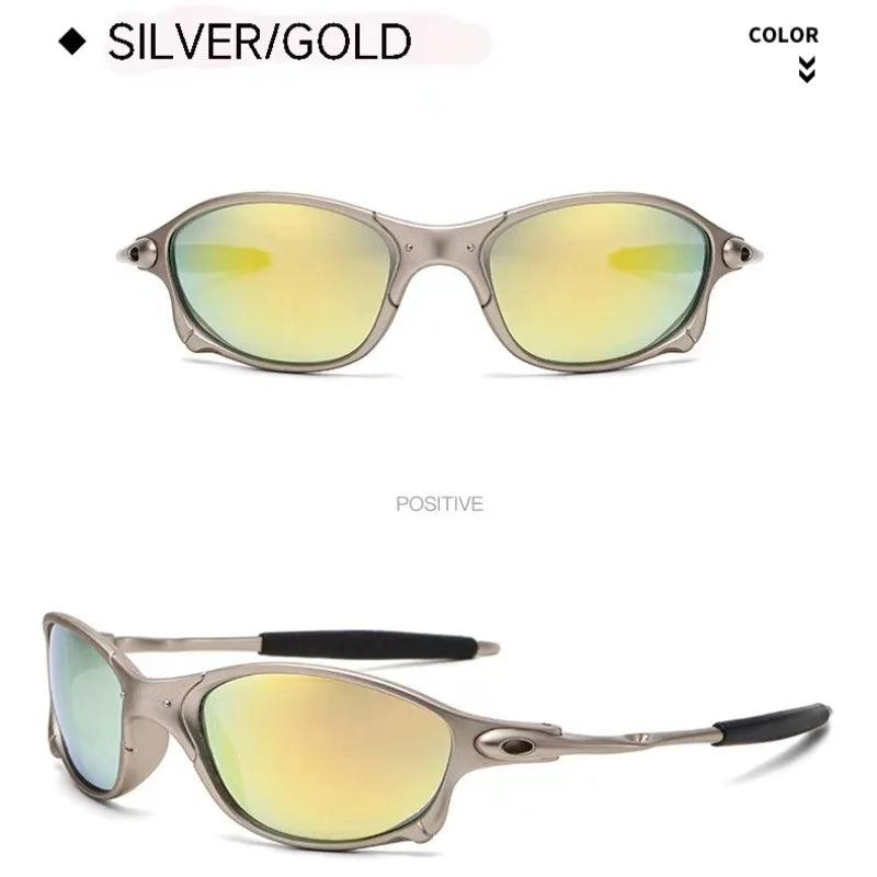 MTB Man Polarized Sunglasses Cycling Glasses UV400 Fishing Sunglasses Metal Bicycle Goggles Cycling Eyewear Riding Glasses D4-3 - Durage Collection