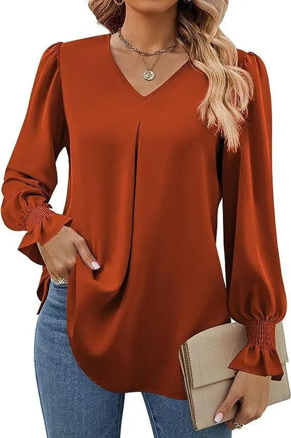 Chiffon Pullover Blouse - Durage Collection