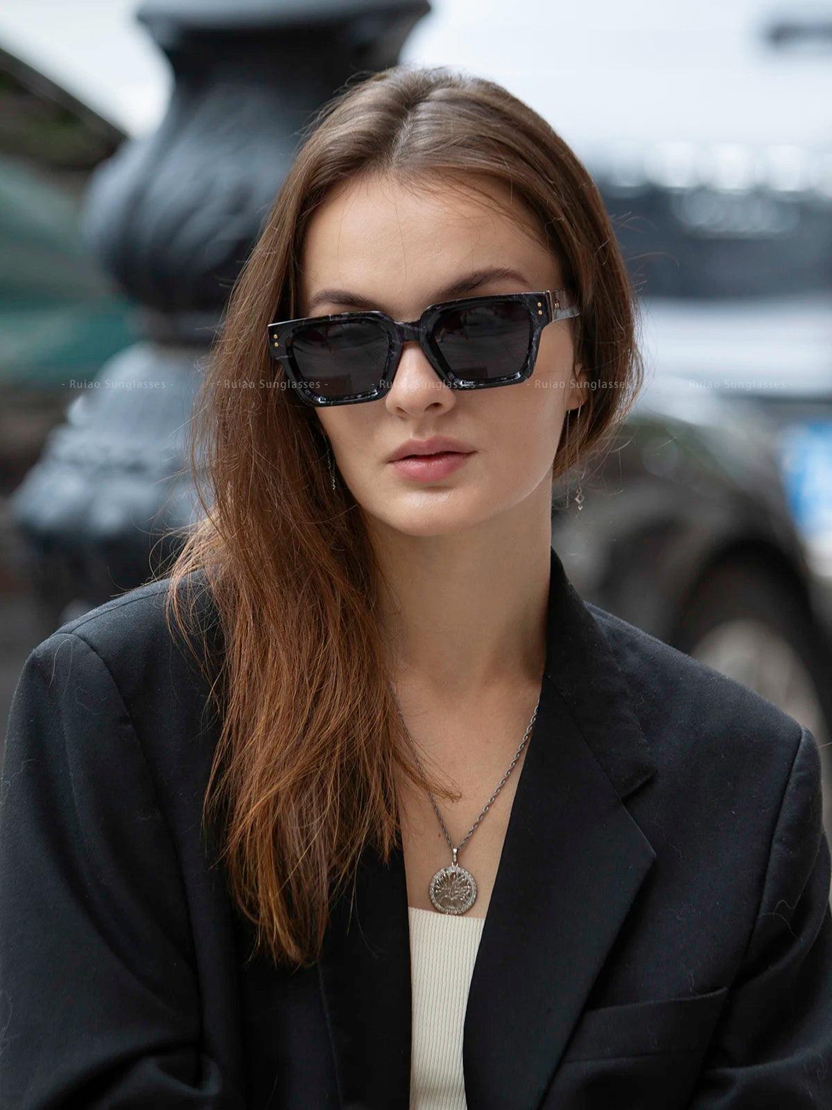 Ruiao 2024 Whole Luxury Premium Shades Designer Black Brand Sunglasses Mens Square Sun Glasses For Women - Durage Collection
