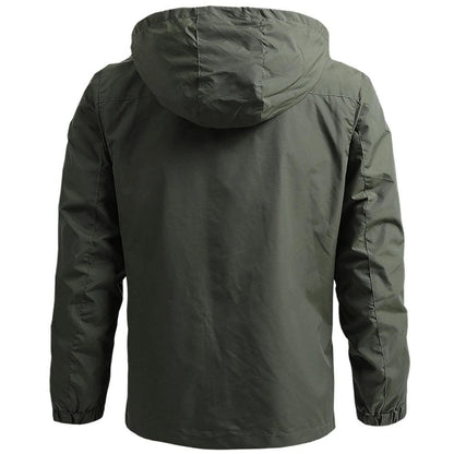 Windbreaker Men Tactical Jacket Waterproof Outdoor Hooded Coat - Durage Collection