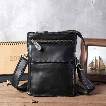 Vintage Leather Men's Crossbody Bag - Durage Collection