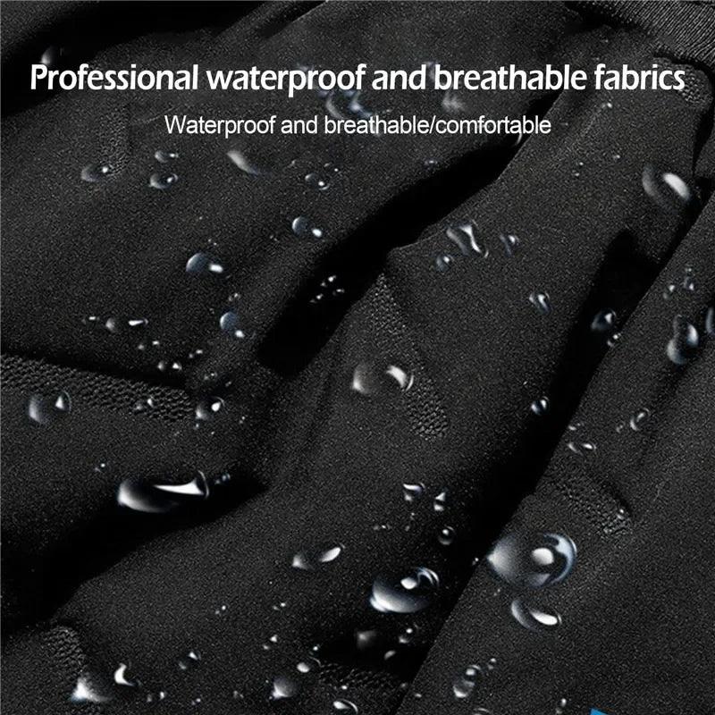 Winter Sweatwear Men Plush Thick Fleece Sweatpant Lambswool Thermal Trousers Casual Pants Waterproof Windproof Warm Cotton Pants - Durage Collection