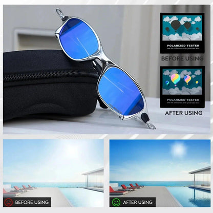MTB Man Polarized Sunglasses Cycling Glasses UV400 Fishing Sunglasses Metal Bicycle Goggles Cycling Eyewear Riding Glasses D4-3 - Durage Collection