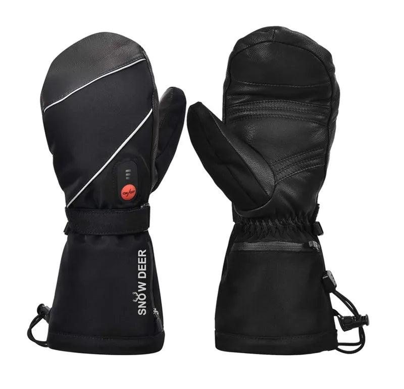 Winter Warm Heated Ski Gloves Heated Gloves Rechargeable Battery Snowboard Gloves Windproof Waterproof Men Women Thermal - Durage Collection