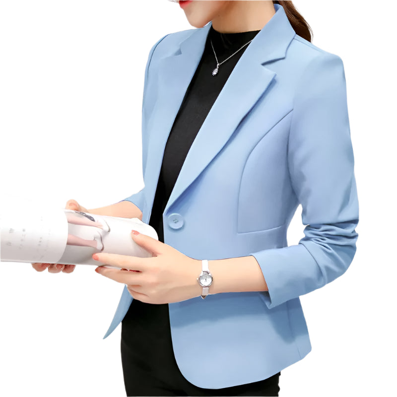 Women's Blazer 2022 Red Long Sleeve Blazers Pockets Jackets Coat Slim Office Lady Jacket Female Tops Suit Blazer Femme Jackets - Durage Collection