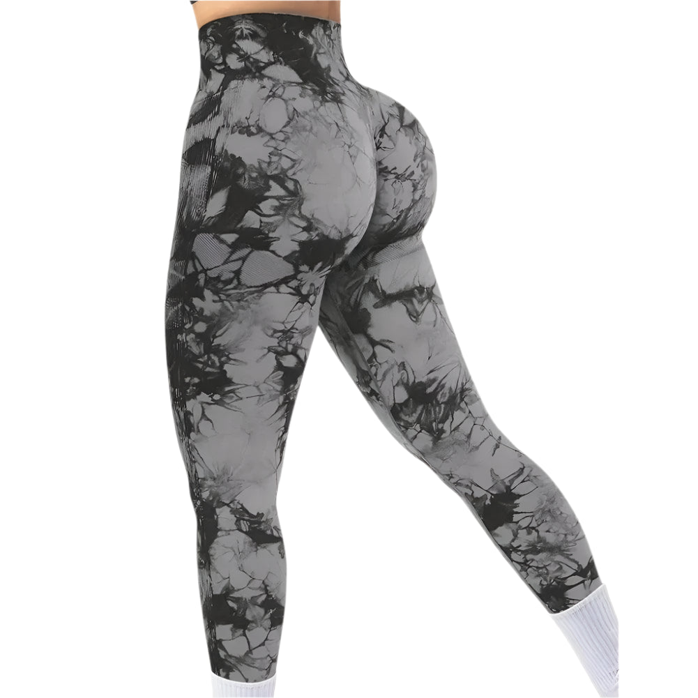 Women's Tie-Dye Seamless Peach Butt High Waist Butt Pants Stretch Fitness Yoga Pants Gym Leggings - Durage Collection