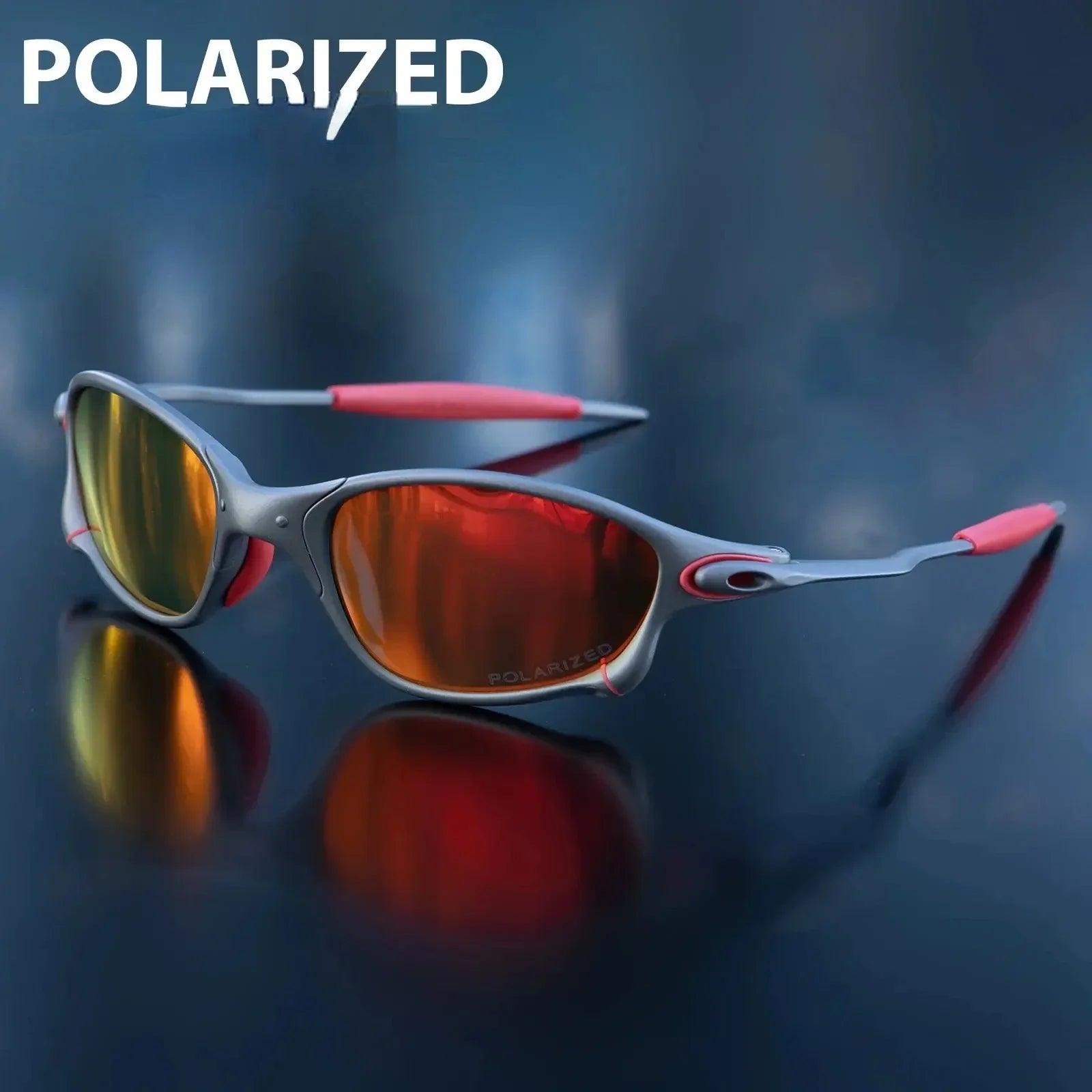 MTB Man Polarized Sunglasses Cycling Glasses UV400 Fishing Sunglasses Metal Bicycle Goggles Cycling Eyewear Riding Glasses D4-3 - Durage Collection