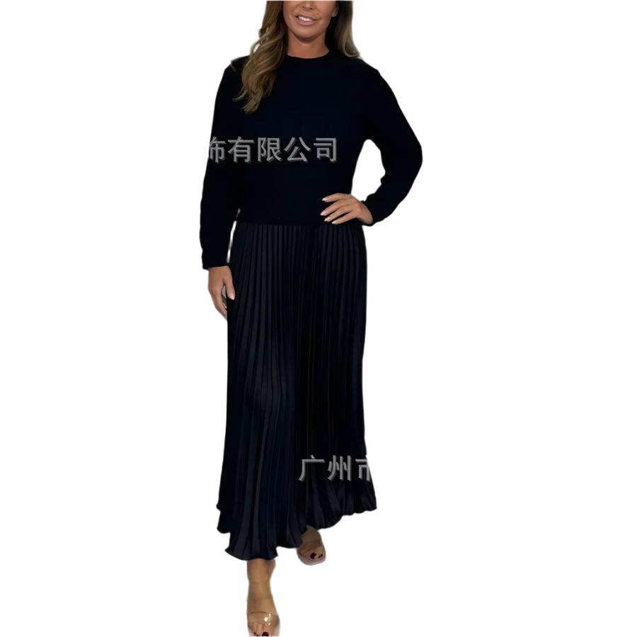 Luxe Knit Pleated Maxi Dress - Durage Collection