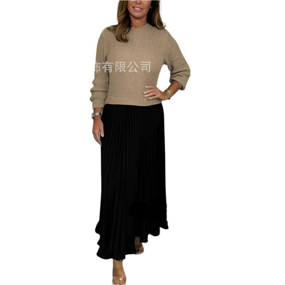 Luxe Knit Pleated Maxi Dress - Durage Collection