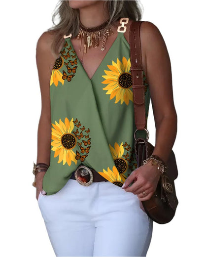 Sleeveless Summer Blouse - Durage Collection