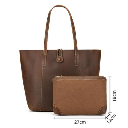 Vintage Embossed Design Women Handbags Retro Handmade Genuine Leather Large Capacity Woman Shoulder Bag Ladies Female Tote Bags - Durage Collection