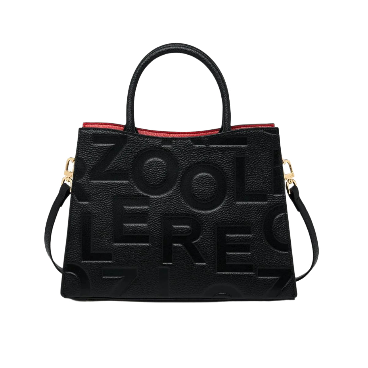 ZOOLER 100 Genuine Leather Red Black Shoulder Bag - Durage Collection