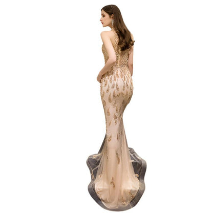 EternaFleur Fishtail Evening Gown - Durage Collection