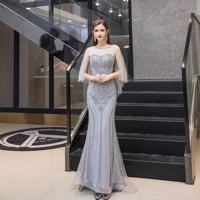 Temperament High-end Bride Fishtail Evening Dress Woman - Durage Collection