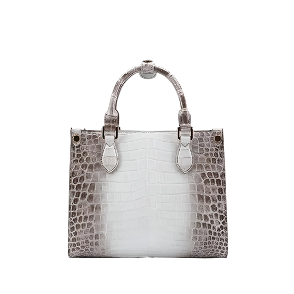 Chic Womens Shoulder Tote in Crocodile Leather - Durage Collection