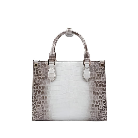 Chic Womens Shoulder Tote in Crocodile Leather - Durage Collection