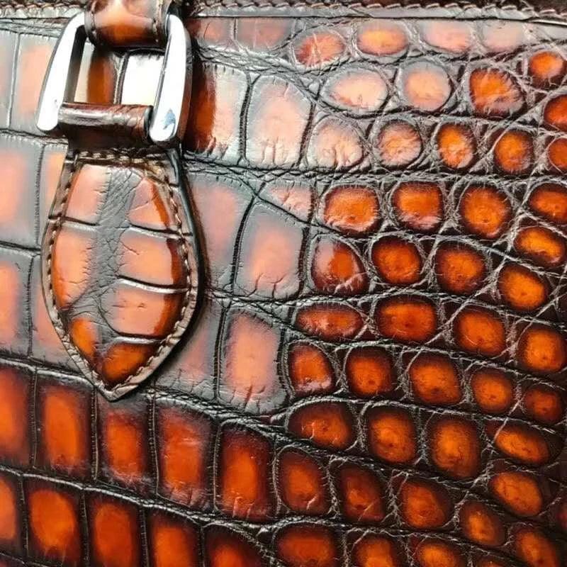 Certainly To optimize the SEO for a mens single shoulder crocodile leather handbag well create a compelling product page title meta description and URL handler Heres a suggestion Product Page TitleLuxury Mens Single Shoulder Crocodile Leather Handbag Sop - Durage Collection