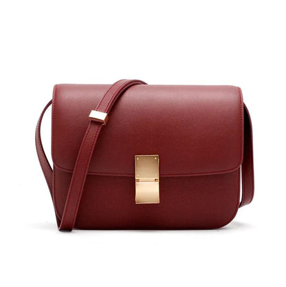 Elegant Womens Premium Leather Crossbody Satchel Bag - Durage Collection