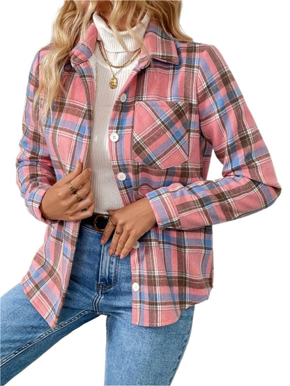 Plaid Fleece Lined Shirt - Durage Collection