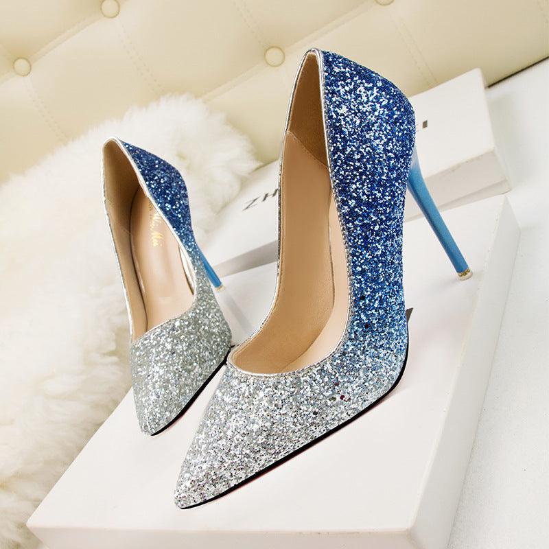 Women's Fashion Pointed Low-cut High Heels - Durage Collection