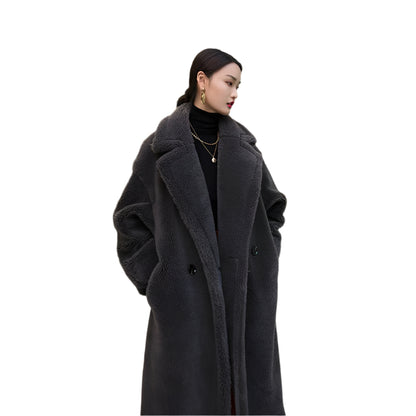 Elegant Woollen Coat Women - Durage Collection