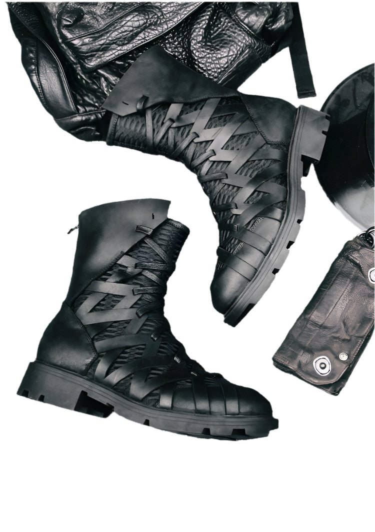 Men's Splicing Martin Boots - Durage Collection