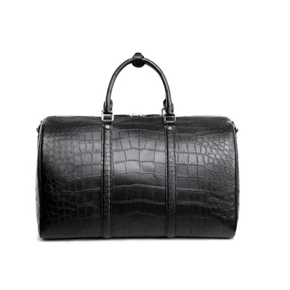 Certainly Heres an SEOfriendly approach for your product pageProduct Page TitleMens Large Capacity Crocodile Leather Boston Travel Bag Stylish DurableMeta DescriptionDiscover our Mens Large Capacity Crocodile Leather Boston Travel Bag perfect for sophis - Durage Collection