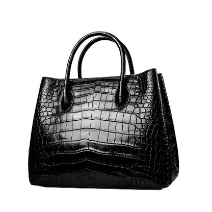 Luxurious Yuanyu Womens Large Crocodile Leather Handbag - Durage Collection