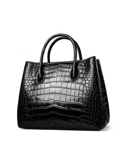 Luxurious Yuanyu Womens Large Crocodile Leather Handbag - Durage Collection